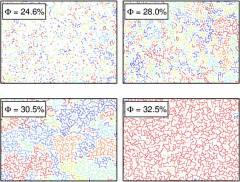  Percolation of a 2d network of GNPs